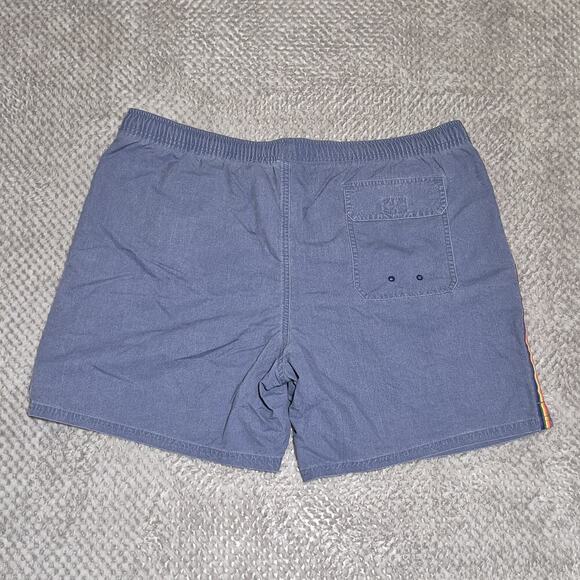 Vineyard Vines Island Chappy Swim Trunk Blue Stripe Lined Board Short XL Pockets - Picture 2 of 10